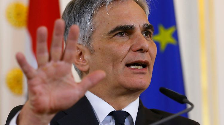Österreichs Bundeskanzler Faymann will nicht "die Flüchtlinge ganz Europas" aufnehmen.