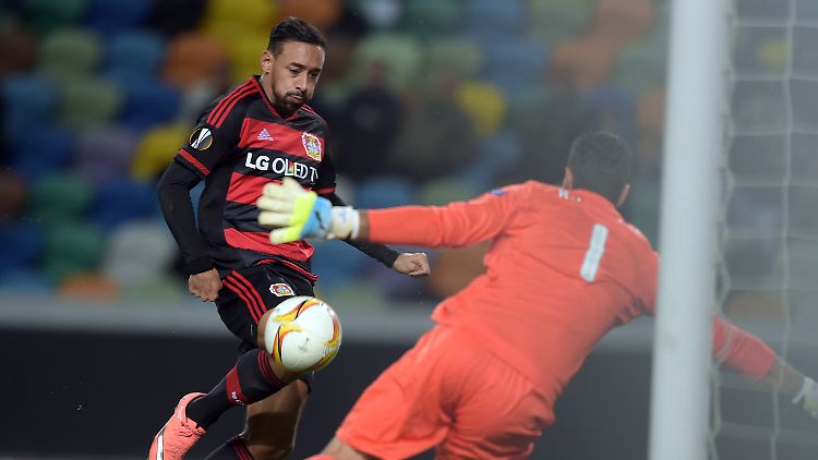 Karim Bellarabi schoss das goldene Leverkusener Tor bei Sporting Lissabon.