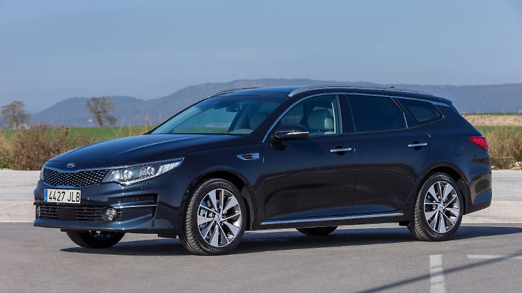 So schnittig wie die Studie ist die Serienversion des Kia Optima als Kombi leider nicht geworden.
