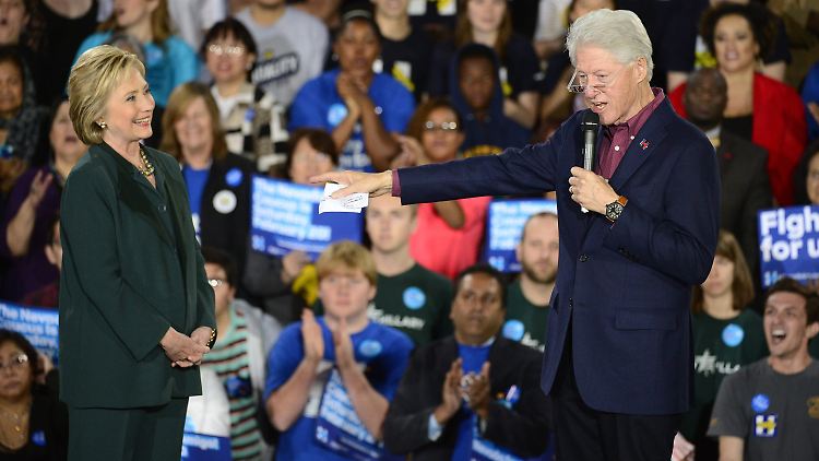 Ex-Präsident Bill Clinton unterstützt seine Frau Hillary im Wahlkampf.