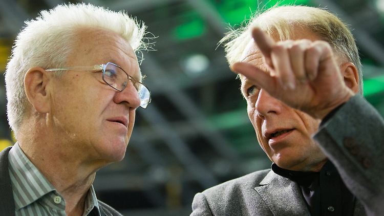 Winfried Kretschmann und Jürgen Trittin bei einer gemeinsamen Veranstaltung im Jahr 2013.