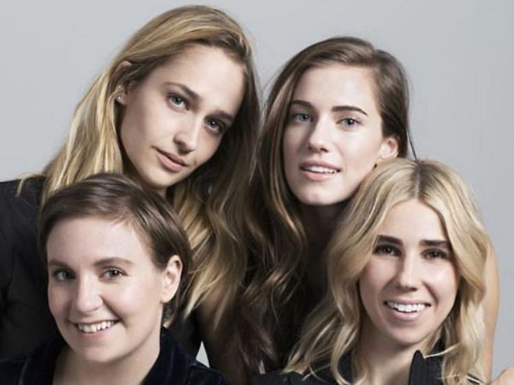 Die "Girls" von oben links: Jemima Kirke, Allison Williams, Lena Dunham und Zosia Mamet