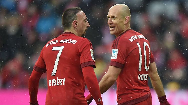Auf der Suche nach Tanzpartnern: Franck Ribéry und Arjen Robben.