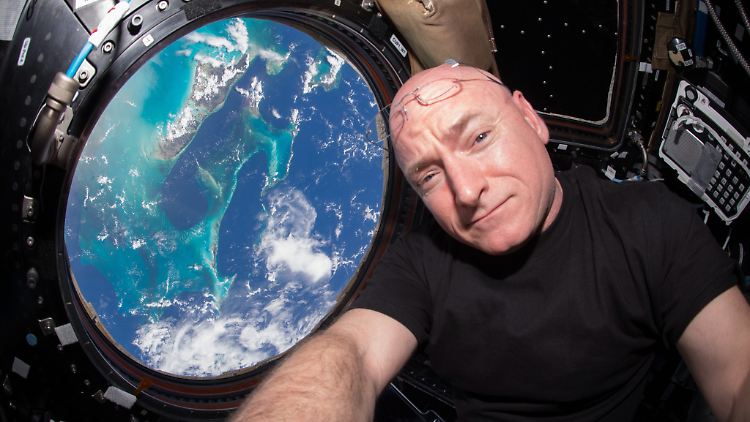 Fühlt sich auf der ISS ziemlich wohl: Scott Kelly
