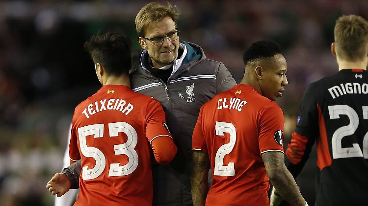 Jürgen Klopp und sein FC Liverpool stehen im Achtelfinale der Europa League.