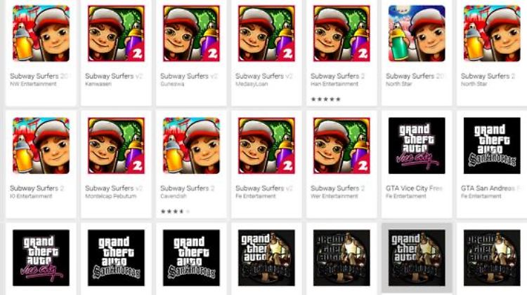 Die gefälschten Apps tauchen oft in zahlreichen Varianten auf.
