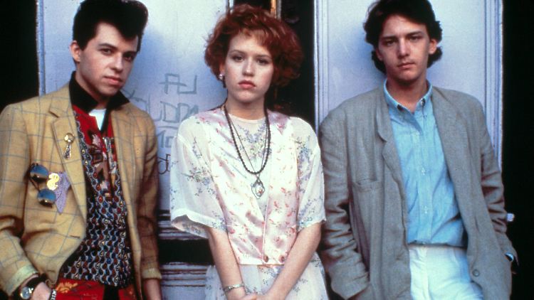 Trio Infernale: Jon Cryer als Duckie (l.), Molly Ringwald als Andie Walsh und Andrew McCarthy als Blane McDonnagh.
