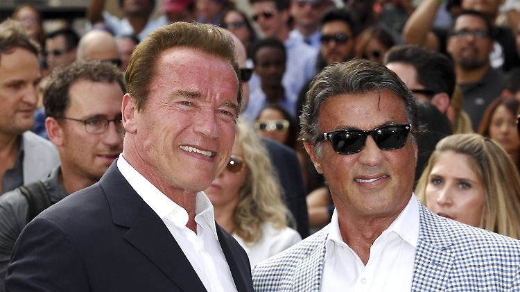 Freunde fürs Leben: Arnold Schwarzenegger (l.) & Sylvester Stallone.