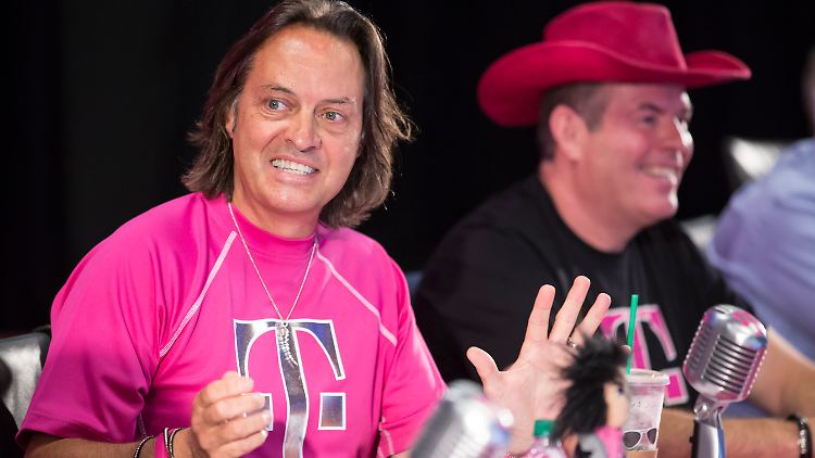 Liebt exzentrische Auftritte: T-Moile-US-Chef John Legere, 