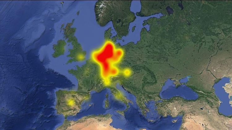Die Whatsapp-Störungen konzentrieren sich auf Deutschland.