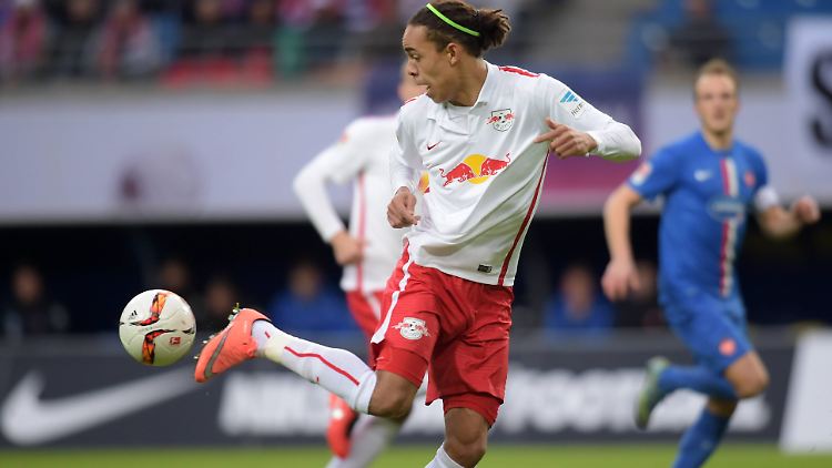 Torschütze des zweiten Leipziger Tores: Yussuf Poulsen.
