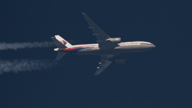 Aufnahme der verschwundenen Boeing 777 vom Februar 2014.