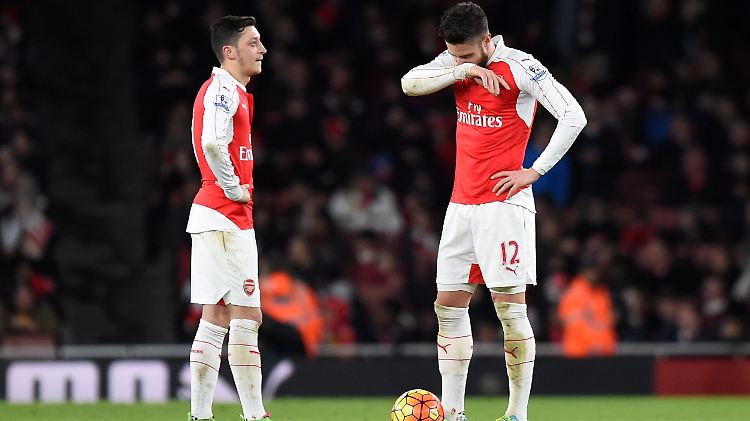 Hatten einen eher mäßigen Abend: Özil und Giroud