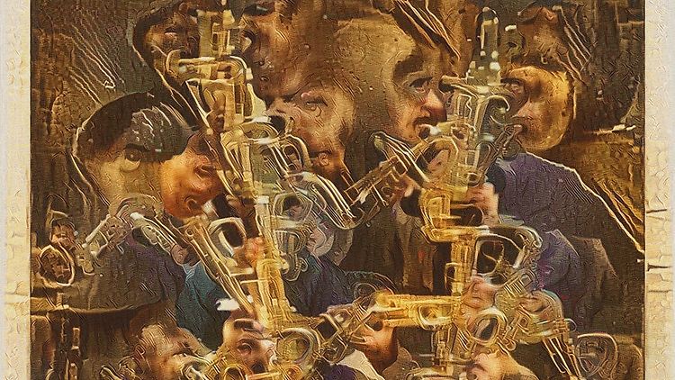Auch in San Francisco zu sehen: "Saxophone Dreams" von Mike Tyka.