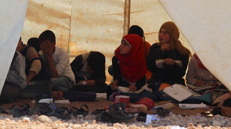 Flüchtlinge in der Provinz Idlib