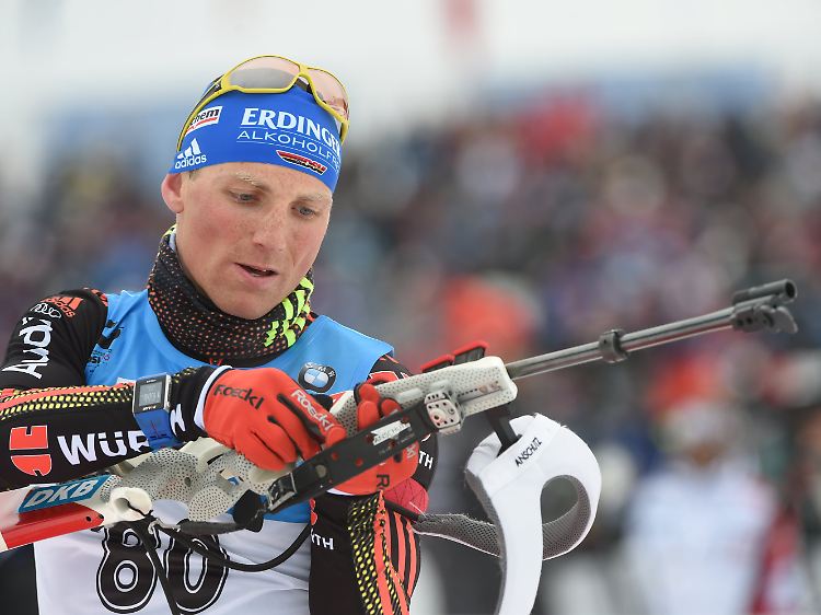 Erik Lesser liefert ein "ganz gutes Spektakel", das aber nicht mit einer Medaille belohnt wurde.