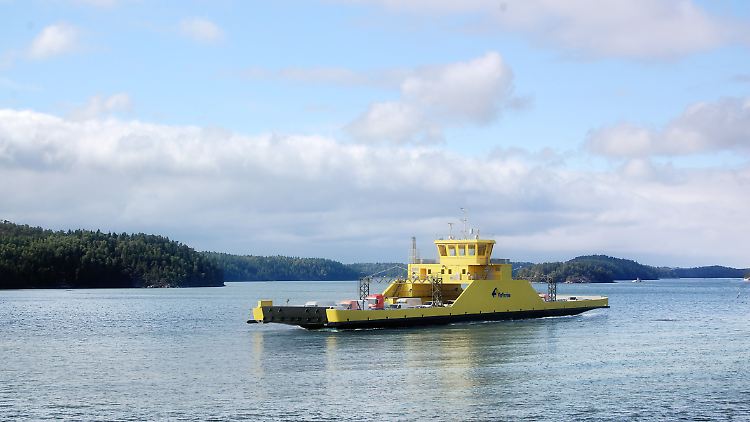 Noch namenlos, aber schon in den Farben von FinFerries: Die neue Elektro-Fähre von Siemens und der polnischen Werft Crist (Grafik).
