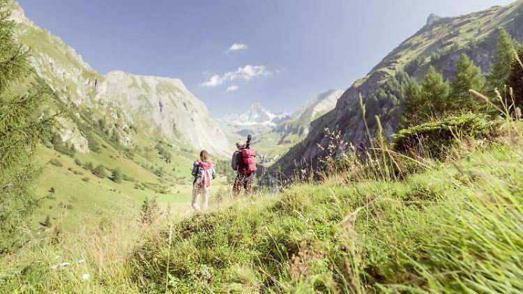 Wanderer im Zillertal.