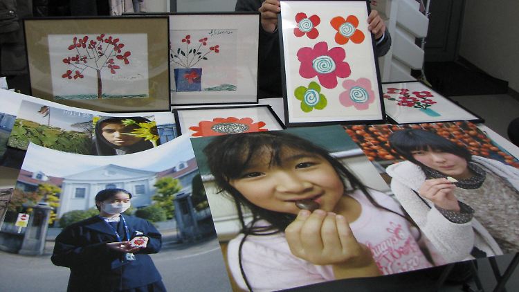 Zeichnungen krebskranker Kinder aus der Präfektur Fukushima: Vielfach wurde Schilddrüsenkrebs festgestellt. Die japanischen Behörden hatten es nach dem GAU versäumt, schützende Jodtabletten zu verteilen.