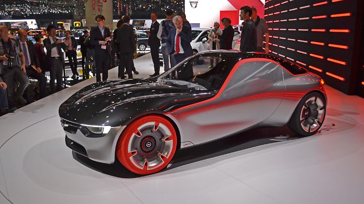 Klare Linien und kein "Schnickschnack" zeichnen die Studie des Opel GT aus.