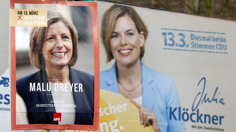Bislang haben sich weder Dreyer noch Klöckner in der Wählergunst absetzen können.
