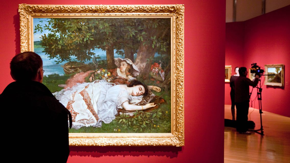 "Die Mädchen an der Seine, im Sommer" von 1856/57.