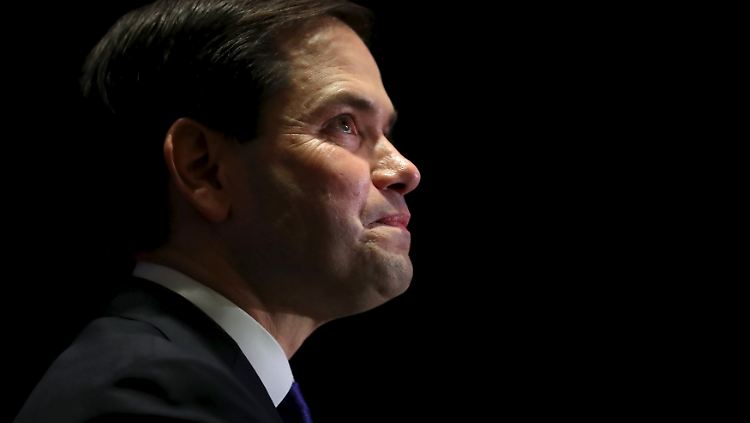 Bitterer Moment für den einstigen Hoffnungsträger der Republikaner: Marco Rubio gibt auf.