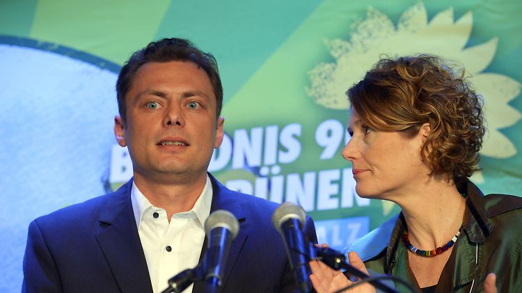 Die Spitzenkandidaten der rheinland-pfälzischen Grünen für die Landtagswahl, Daniel Köbler und Eveline Lemke.
