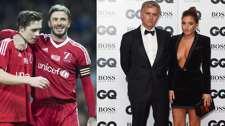 Die Papas haben es im Fußball ganz nach oben geschafft, die Kinder schaffen es vielleicht miteinander. David Beckhams Sohn Brooklyn soll mit José Mourinhos Tochter Matilde zusammen sein.