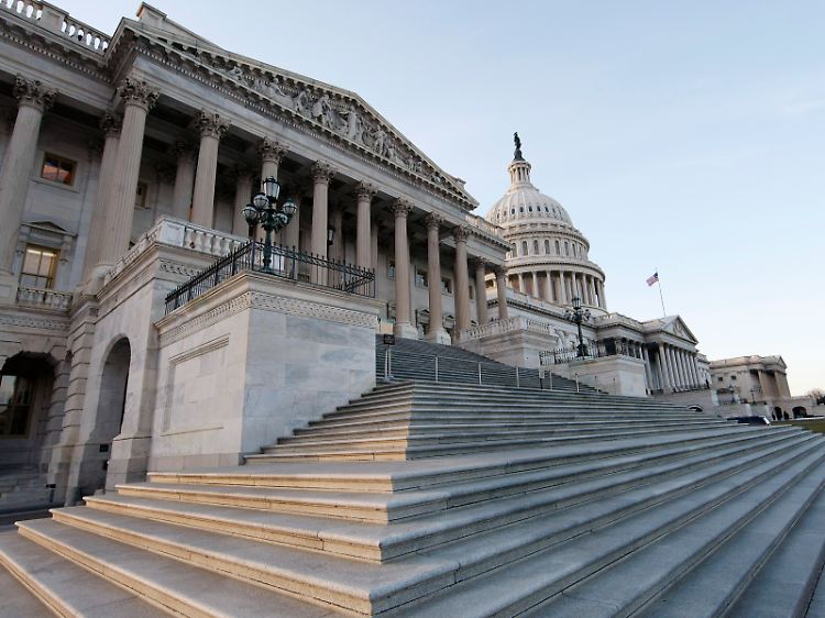 Gebaut nach alteuropäischem Vorbild: Der US-Kongress auf dem Kapitolhügel in Washington D.C.