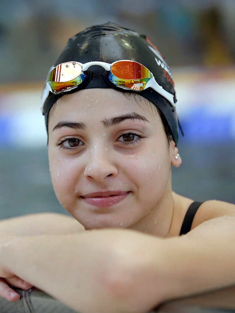 Yusra Mardini beim Schwimmtraining in Rio de Janeiro. Es bedeutet ihr viel dabei sein zu können.