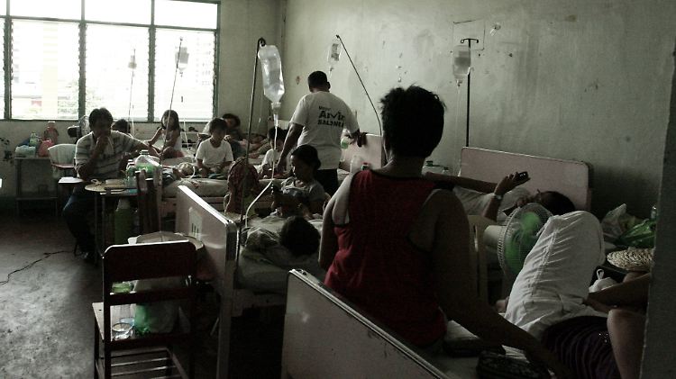 Ein öffentliches Krankenhaus in Manila. Keine Sorge: Die Wahrscheinlichkeit, dass Europäer in einem dieser oft überfüllten Krankenhäuser landen, ist sehr gering.