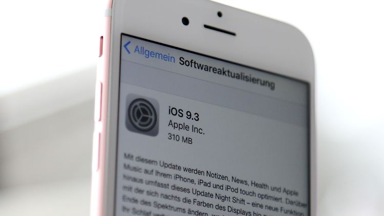 iOS 9.3 ist da: Die neue Software bringt wenige, aber nützliche neue Funktionen.