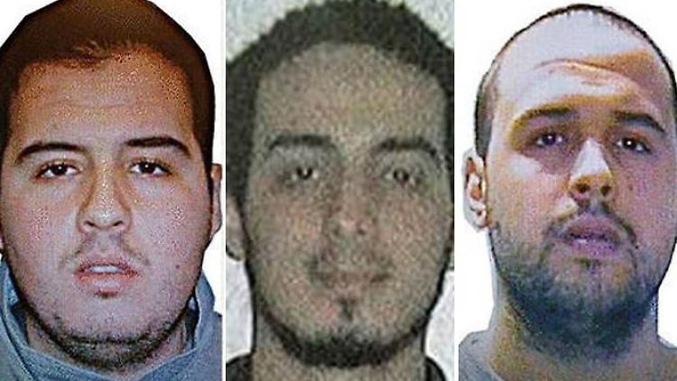 Die Al-Al-Bakraoui-Brüder und Najim Laachroui (Mitte).