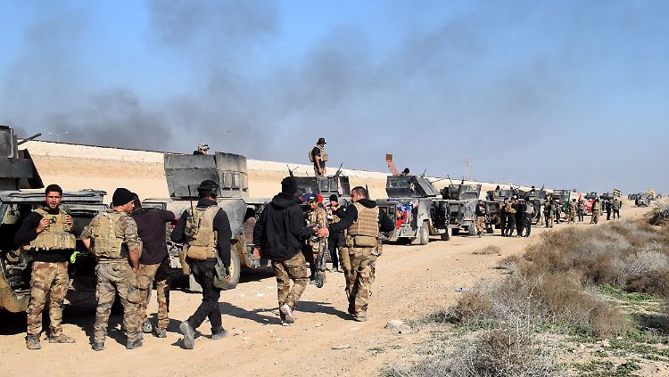 Irakische Soldaten in der Nähe von Ramadi (Archivbild).