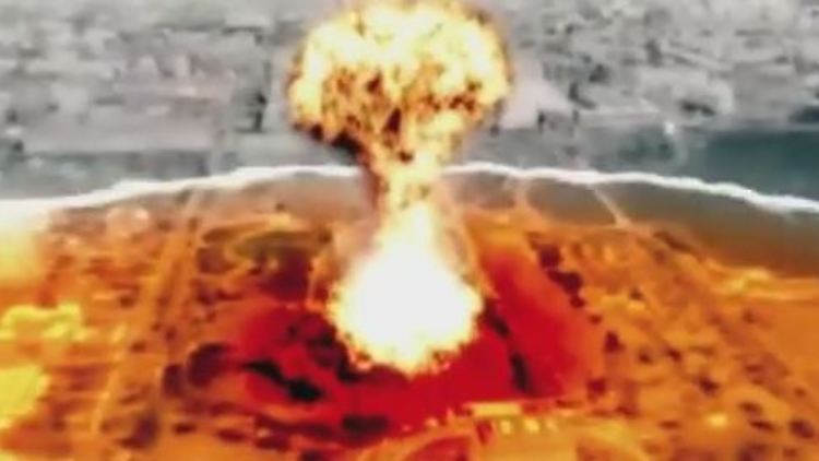 In dem neuesten nordkoreanischen Propagandavideo schlägt eine Atomrakete in Washington ein.