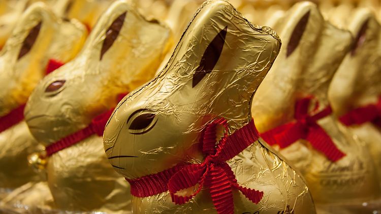 Rein zahlenmäßig ist der "Goldhase" von Lindt unangefochten ...