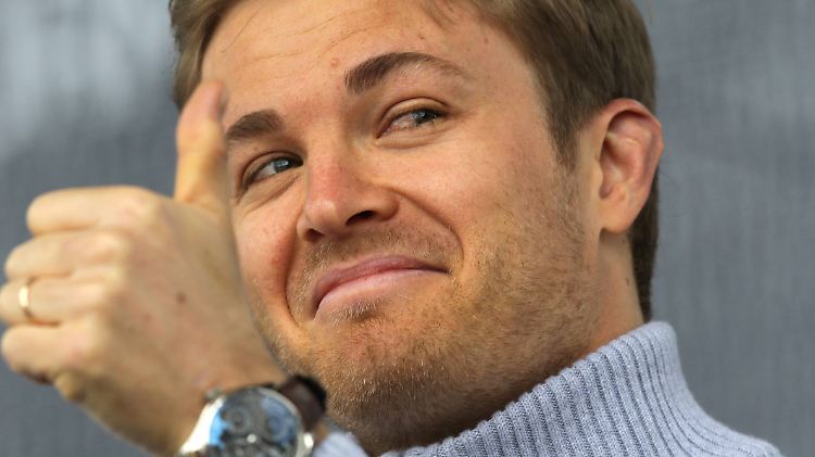 Gut gelaunt, der Nico Rosberg.