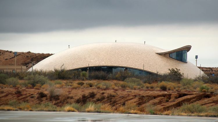 Futuristisch: Der "Spaceport America" in der Nähe von Truth or Consequences, New Mexico.