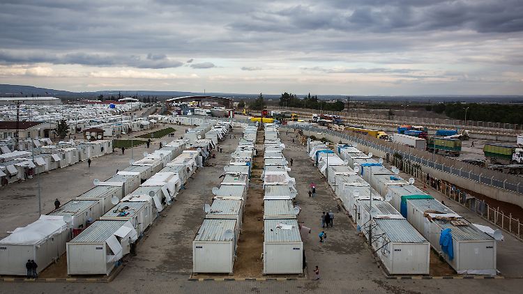 Das Flüchtlingslager Kilis an der türkisch-syrischen Grenze.