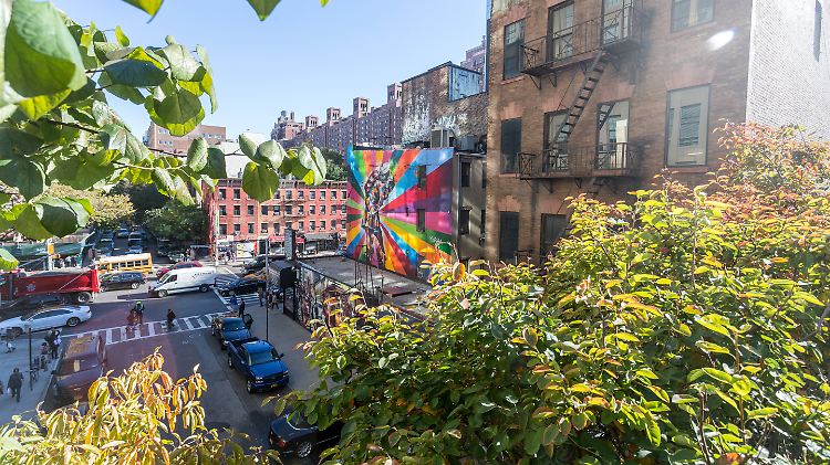 Die New Yorker "Highline" war einst eine Bahnstrecke. Heute gibt es dort einen Park - mitten über der Stadt.