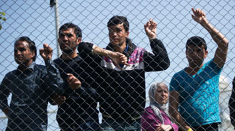 Flüchtlinge auf der griechischen Insel Lesbos hoffen auf ein Weiterkommen.