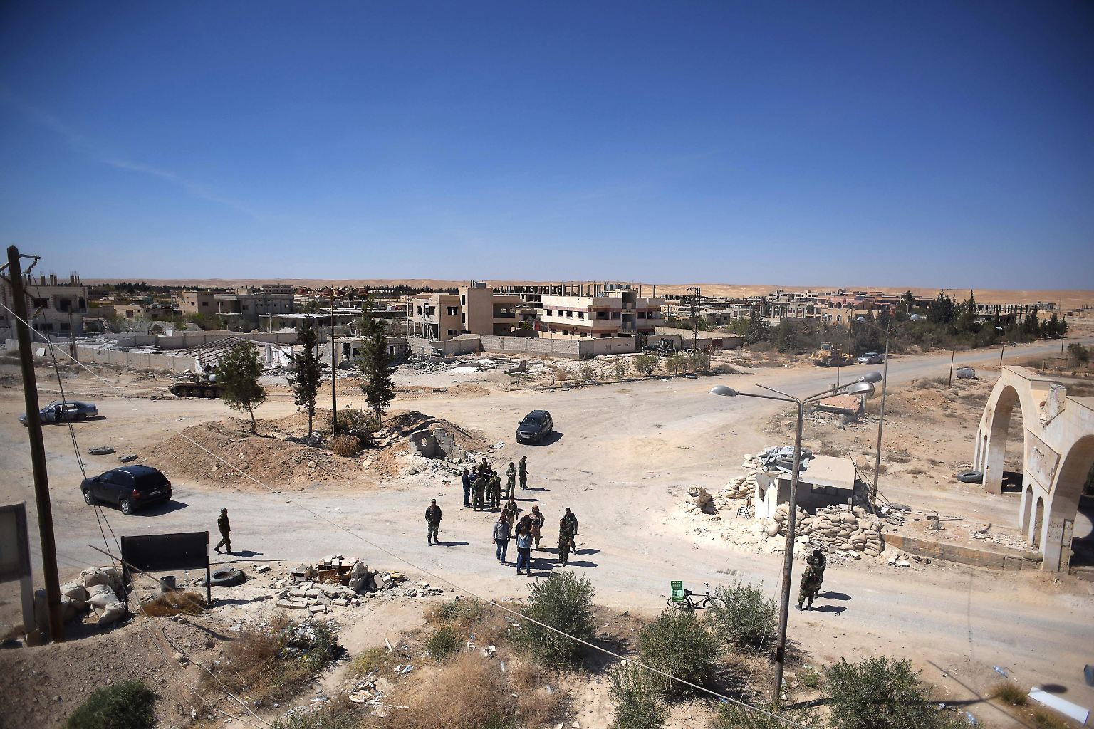 Die Kleinstadt Qaryatain in Syrien hat ein dunkles Kapitel ihrer Geschichte nun hinter sich.