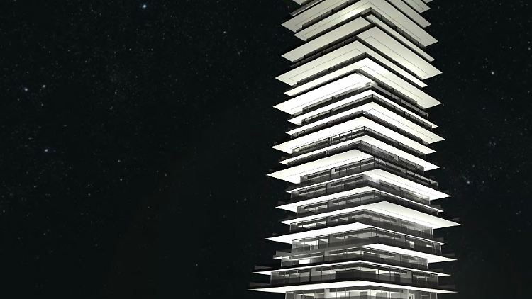 Das moderne Hochhaus würde Binz überragen - mit 104 Metern.