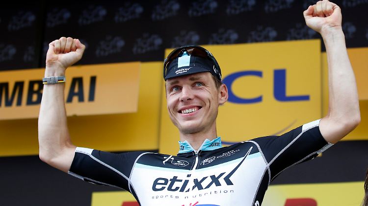 Tony Martin nach seinem Tour-Etappen-Sieg 2015.