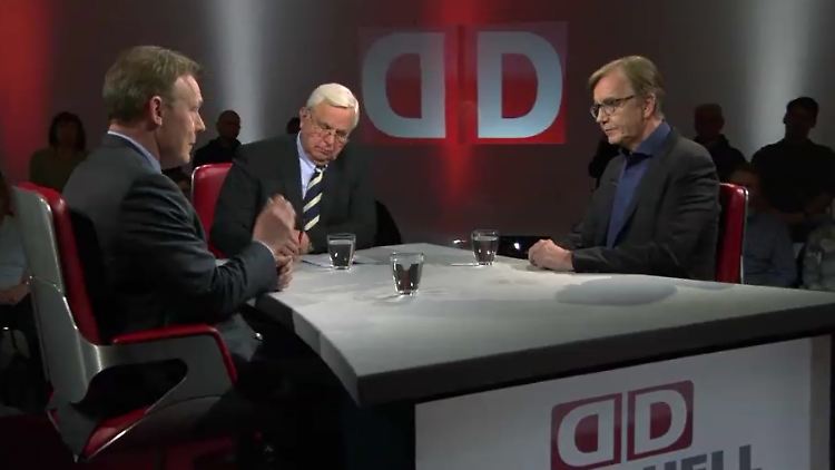 Zu Gast bei Heiner Bremer: Thomas Oppermann und Dietmar Bartsch.