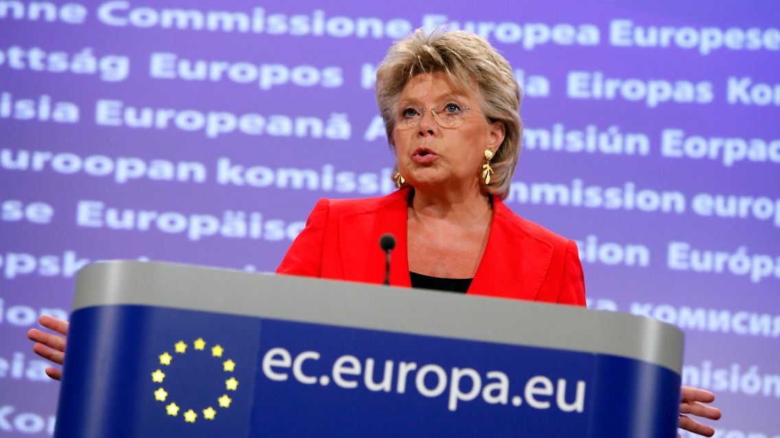 Zufrieden mit Frankreichs Ankündigungen: Viviane Reding.