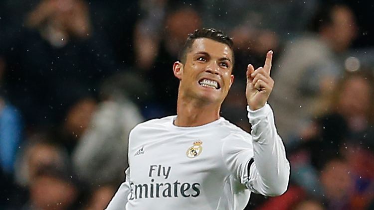 Ein bissiger Torjubel: Gegen Wolfsburg darf CR7 gleich drei Treffer feiern.