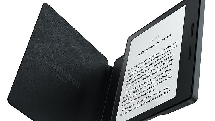 Der Kindle Oasis kommt mit Lederhülle in einer von drei Farben.