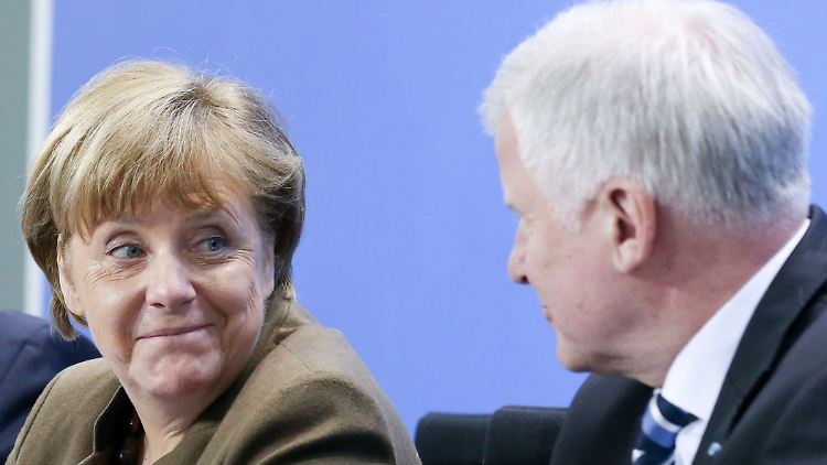Merkel und Seehofer im April nach einem Koalitionsgipfel.